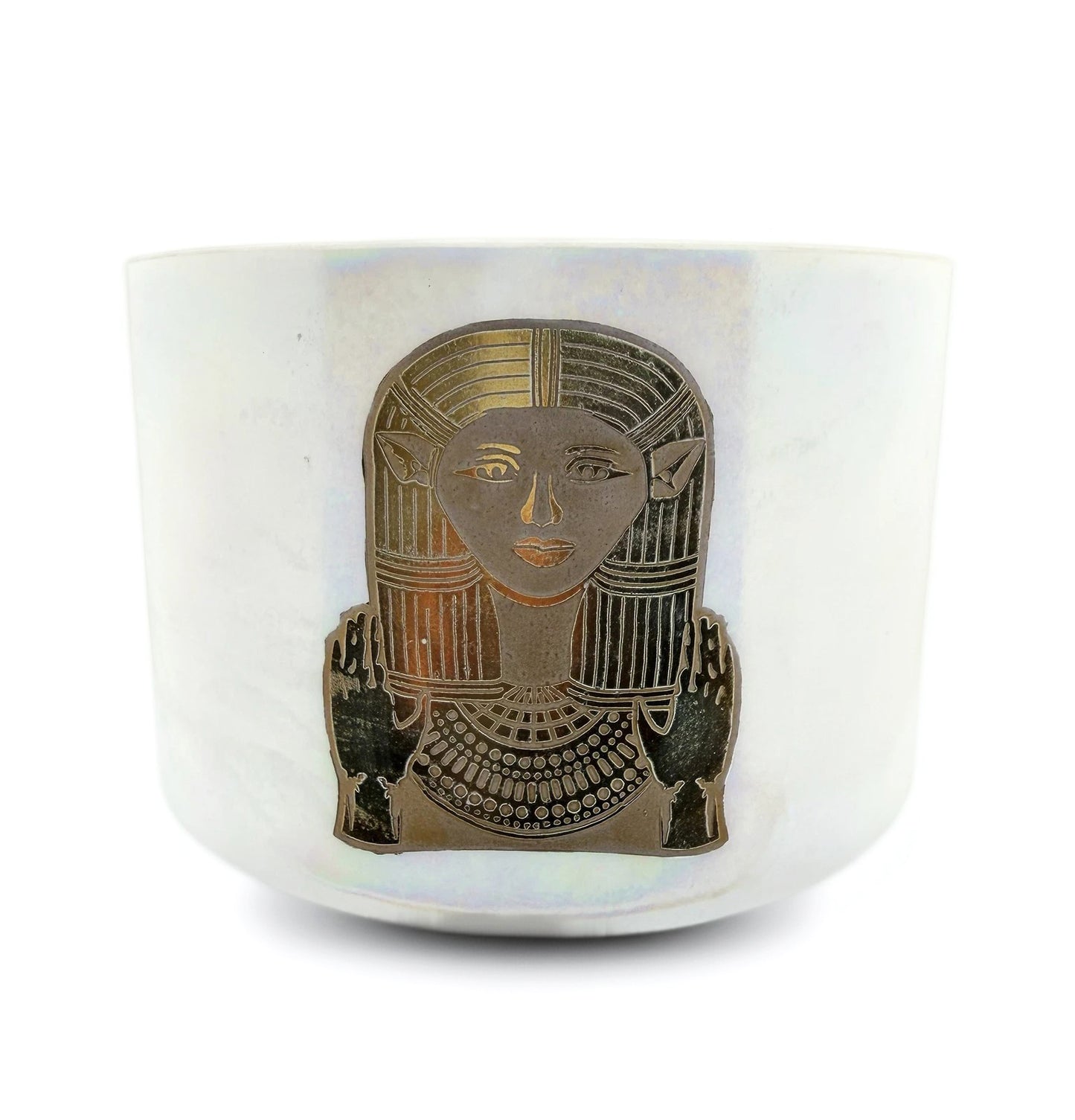Mother of Platinum W/ Etched Solid Gold Hathor 9" D+10