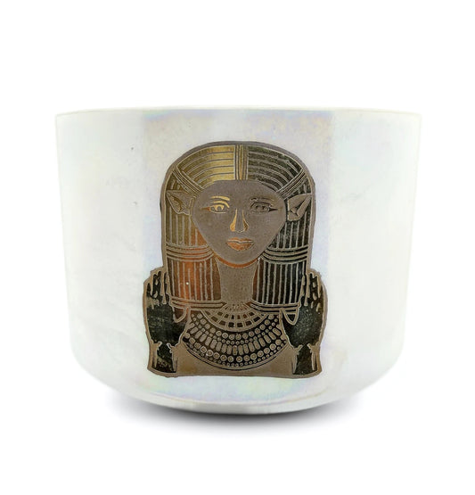 Mother of Platinum W/ Etched Solid Gold Hathor 9" D+10