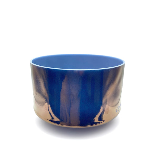 Egyptian Blue, Tibetan Quartz Copper Bowl - 9" D#+15